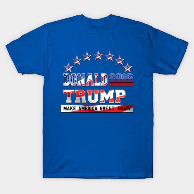 Donald Trump Make America Great Again 4 T-Shirt by Ratherkool